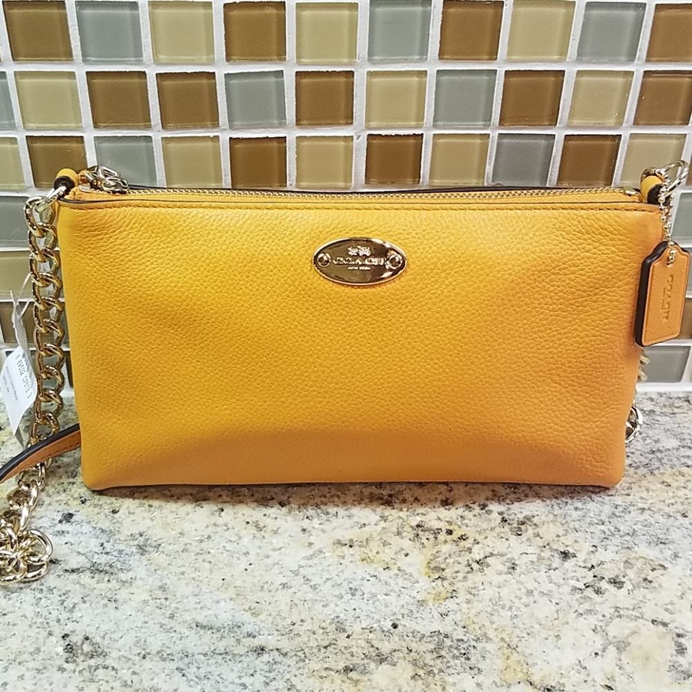 Authentic Coach Pebbled Leather Cross Body